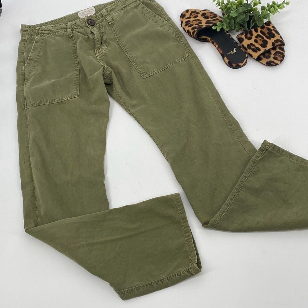 Current Elliott|Revolve The Army Cargo Pants Slim Leg Green Pockets Size 24/0 - Picture 2 of 13